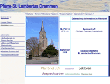 Tablet Screenshot of lambertus-dremmen.de